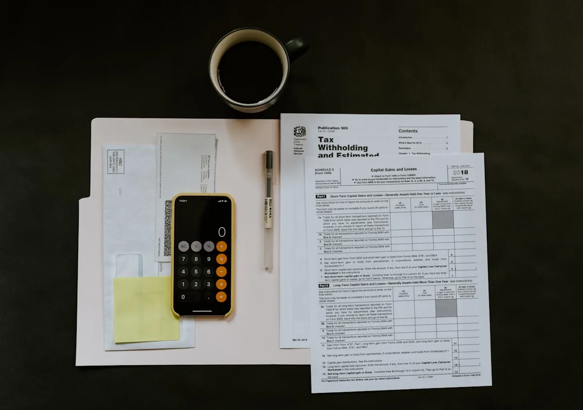 Calculadora y documentos mostrando costes transparentes de cancelación de hipoteca